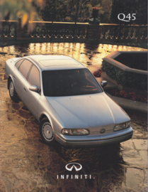 Q45 Sedan brochure, 8 pages, English language, 1991, USA