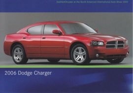 Dodge Charger 2006, A6-size postcard, NAIAS 2005