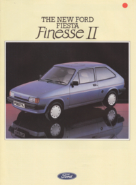 Fiesta Finesse II brochure, 4 pages, 01/1986, English language, UK
