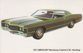 Monterey  Custom 2 door Hardtop, US postcard, standard size, 1971