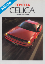 Celica Liftback/Coupe brochure, 4 pages, 1987, Dutch language