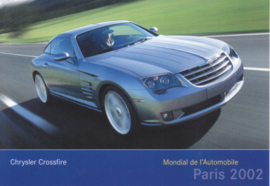 Chrysler Crossfire, A6-size postcard, Paris 2002