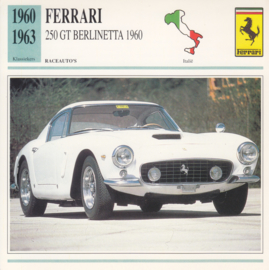 Ferrari 250 GT Berlinetta 1960 card, Dutch language, D5 019 03-11