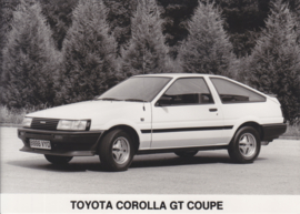 Toyota Corolla GT Coupe, press photo, UK, 1984