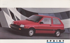 Sprint,  US postcard, large size, 19 x 11,75 cm, 1988