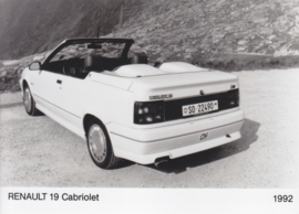 Renault 19 Cabriolet, press photo, Swiss, 1992