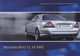 Mercedes-Benz CL 65 AMG, A6-size postcard, Geneva 2003