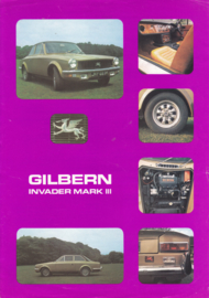 Gilbern Invader Mark III leaflet, 2 pages, about 1974, Dutch language