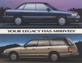 Legacy Sedan & Wagon, advertising postcard, USA, 1989