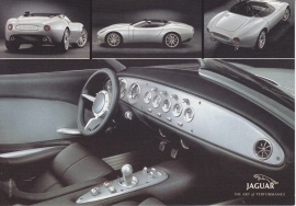 F-Type concept, large postcard, 16 x 11 cm, Turin motorshow 2000