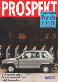 Panda Ponte folder, 4 pages, 12/1988, German language