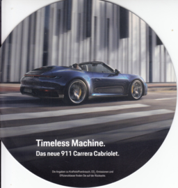 911 Carrera Cabriolet brochure, 8 round pages, 1/2019, German