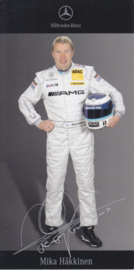 Mika Häkkinen - DTM 2007 - auto gram postcard, German