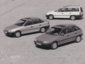Opel Astra model program,  press photo, Germany, 09/1991