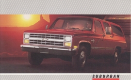 Suburban,  US postcard, large size, 19 x 11,75 cm, 1988