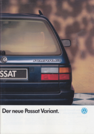 Passat Variant brochure, 40 pages,  A4-size, German language, 03/1988