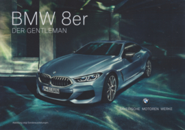 BMW 840d xDrive Coupé, fact card, 21x15 cm, Germany, 2018