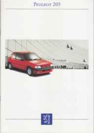 205 brochure, 36 pages, 1993, Dutch language