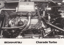 Daihatsu Charade Turbo engine, press photo, Belgium, 1/1984
