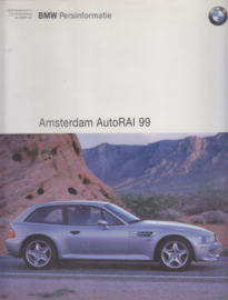 BMW All models press kit with CD-Rom & text sheets, Amsterdam RAI 1999, Dutch language