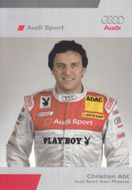 DTM racing driver Christian Abt, unsigned postcard 2006 season, German language