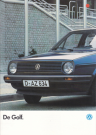 Golf brochure, 28 pages,  A4-size, Dutch language, 01/1986