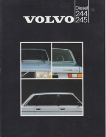 244/245 GL Diesel folder, 6 pages, c1982, Dutch language