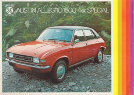 Allegro 1500 4-Door Special folder, 4 pages, A4-size, about 1975, Dutch language