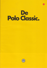 Polo Classic 2-door brochure, A4-size, 24 pages, 08/1983, Dutch language