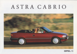 Astra Cabrio fold-out brochure, 8 pages, 6/1993, Dutch language
