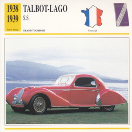 Talbot-Lago S.S. card, Dutch language, D5 019 01-02