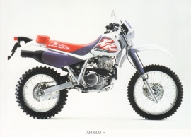 Honda XR 600 R cross postcard, 18 x 13 cm, no text on reverse, about 1994