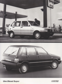 Fiat Uno Diesel Super, press photo, Italy, 1984
