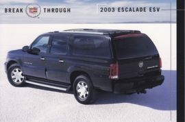 Escalade ESV, US postcard, 2003