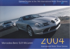 Mercedes-Benz SLR McLaren, A6-size postcard, Geneva 2004