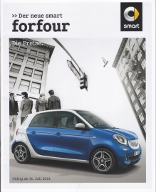 Forfour pricelist,  28 pages, 07/2014, German language