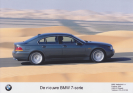BMW 7-Series Sedan [E65], 5 different press photo's, Dutch, 2001/2002