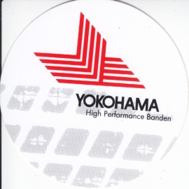 Yokohama High Performance Tyres, sticker, 9,5 cm round