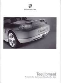 Boxster 986 Tequipment pricelist, 32 pages, 05/2004, German %