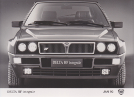 Lancia Delta HF integrale, press photo, Belgium, 1/1992