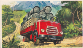 Truck with oil barrels, standard size, factory issue, 5 languages, about 1960, # 6