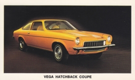 Vega Hatchback Coupe,  US postcard, standard size, 1973