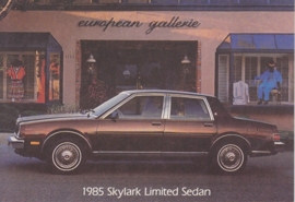 Skylark Limited Sedan, US postcard, standard size, 1985