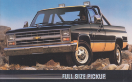 Chevy Full-size Pick-up, US postcard, standard size, 1987