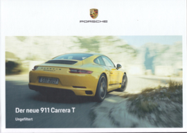 911 Carrera T brochure, 56 pages, 10/2017, hard covers, German language