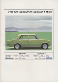 124 Special/Special T 1600 Sedan brochure, 8pages, about 1973, Dutch language