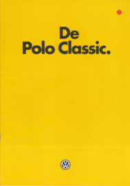 Polo Classic brochure, 24 pages,  A4-size, Dutch language, 1/1983