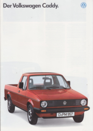 Caddy Pick-up brochure, 16 pages,  A4-size, German language, 7/1987