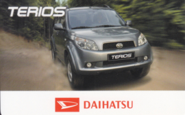 Daihatsu Terios calendar card, year 2006, plastic, credit-card size