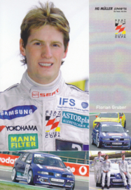 Leon racer Müller Motorsport driver Florian Gruber postcard, DIN A6 size, German language, 2005